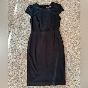 Betsey Johnson Black Sheath Midi Cocktail Dress